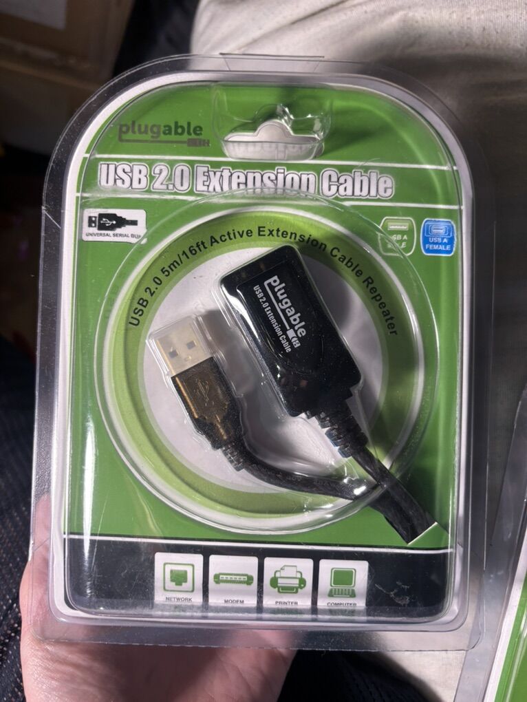 USB 2.0 ACTIVE EXTENSION CABLE (5M/16′)