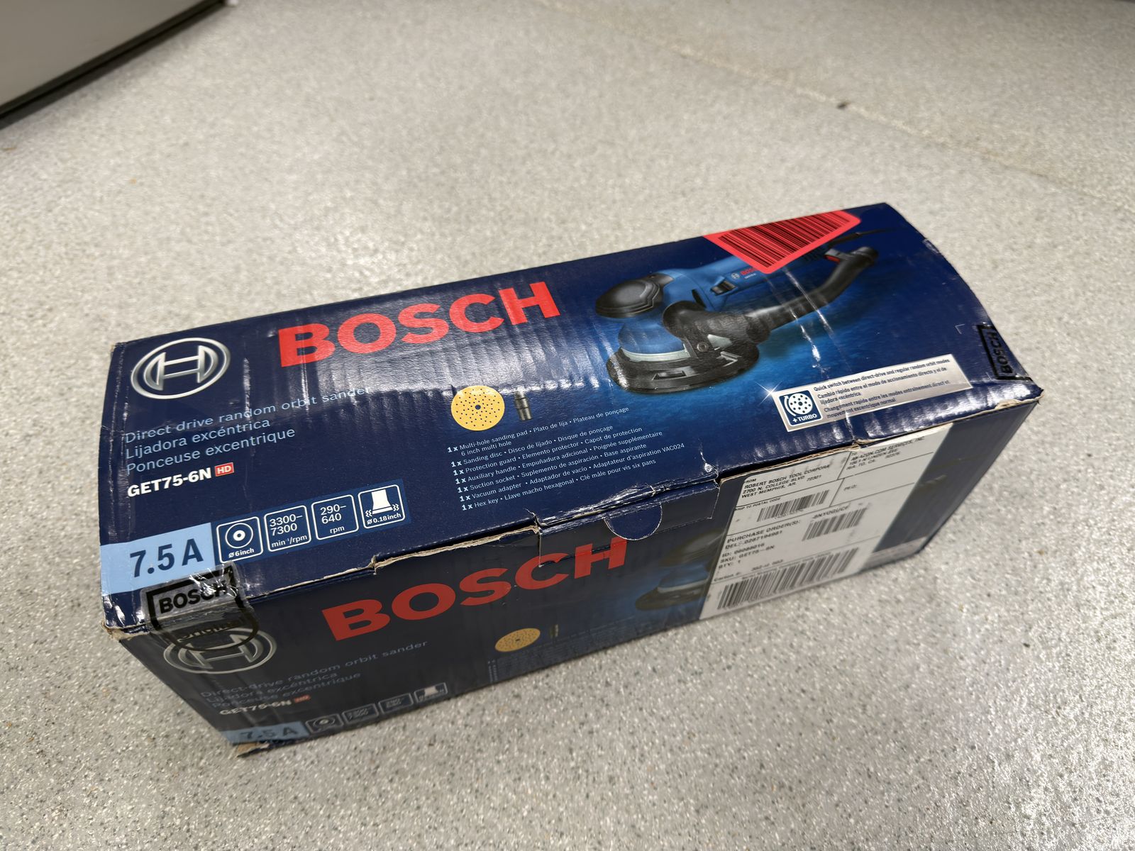 Bosch 6 Inch Dual-Mode Random Orbit Sander GET75-6N like Festool Rotex