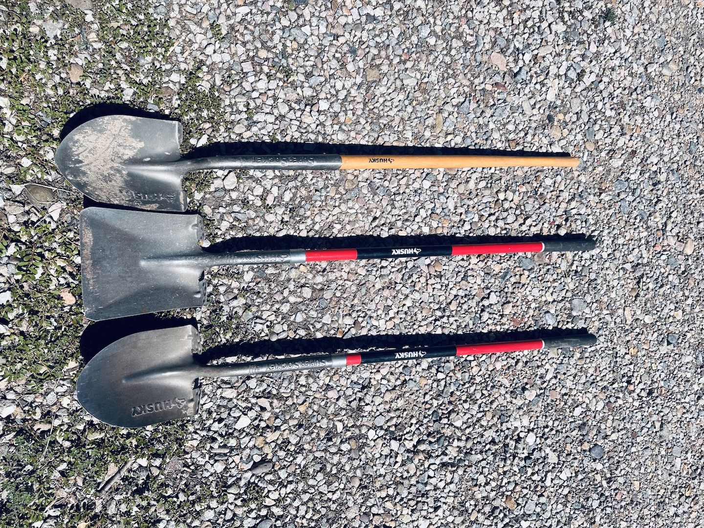 Husky Shovels - Lot of 3 Used Tools