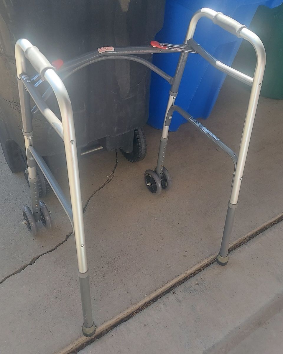 Drive Medical Folding Walker with Wheels