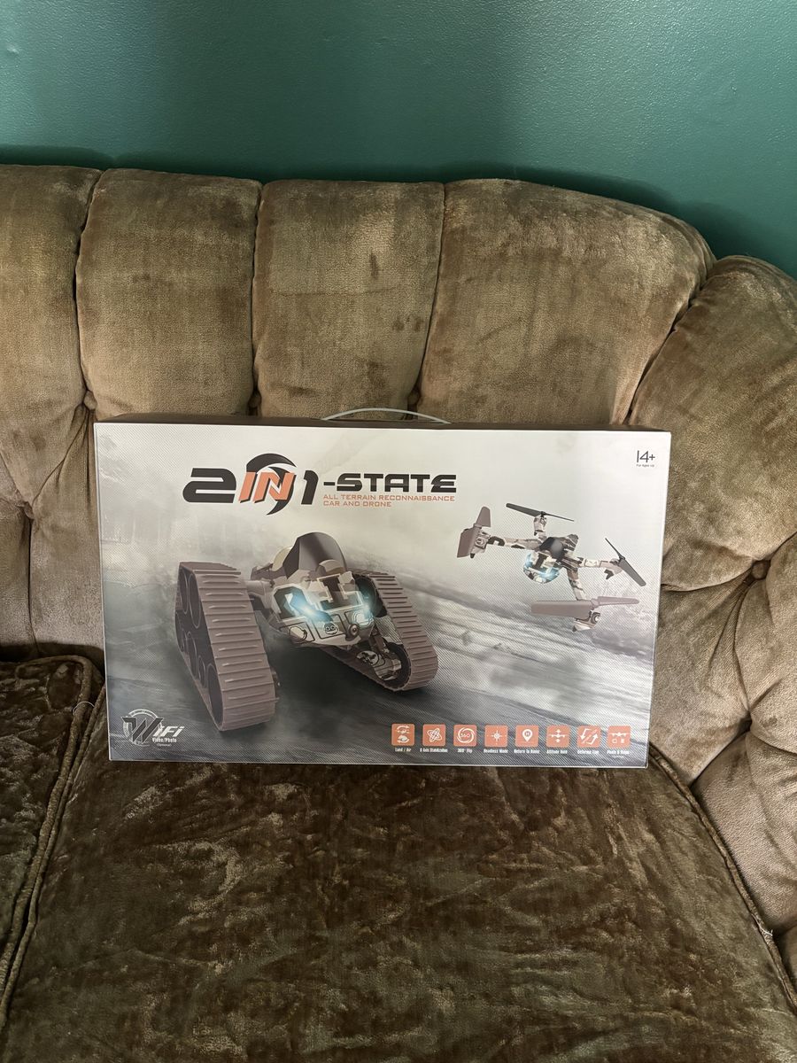 RC Tank with Flying Drone Combo