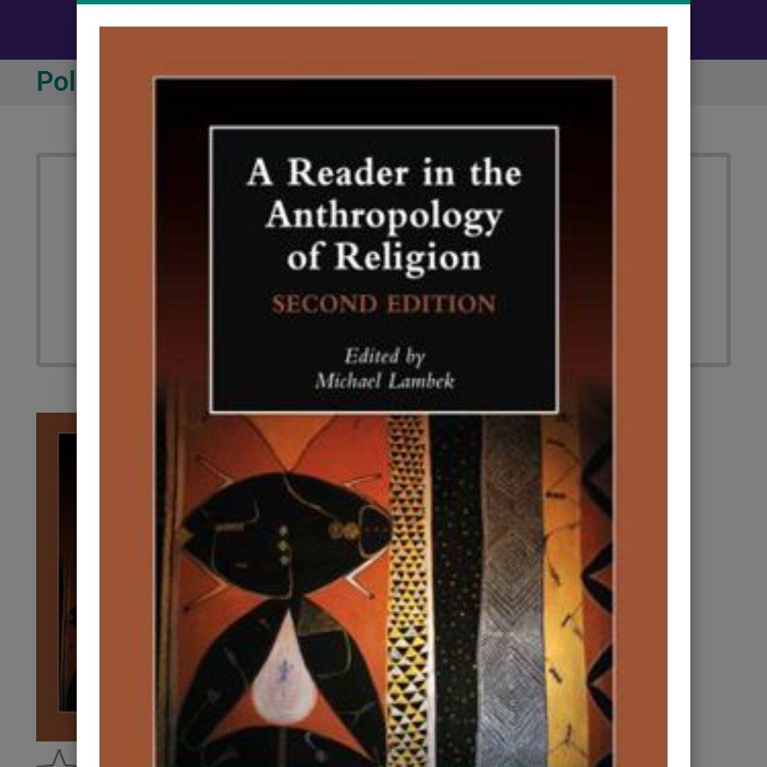 A reader in the Anthropology of Religion