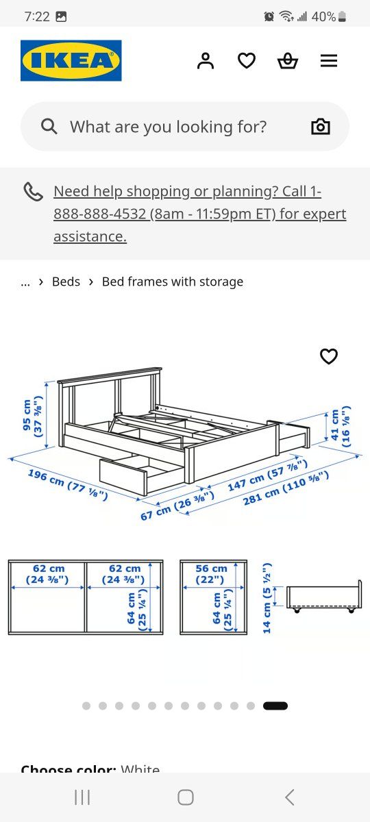 Full Bed Frame With Drawers