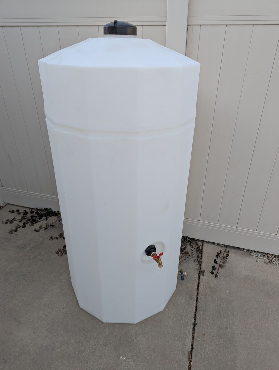 185 Gallon Emergency Water Storage Tank by Storm Tanker, free delivery