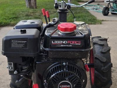 Legend Force 212cc Gas Rear Tine Tiller - Powerful Garden Cultivator