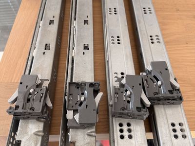 18-Inch Undermount Soft-Closing Drawer Slides (4 Slides / 2 Pairs)