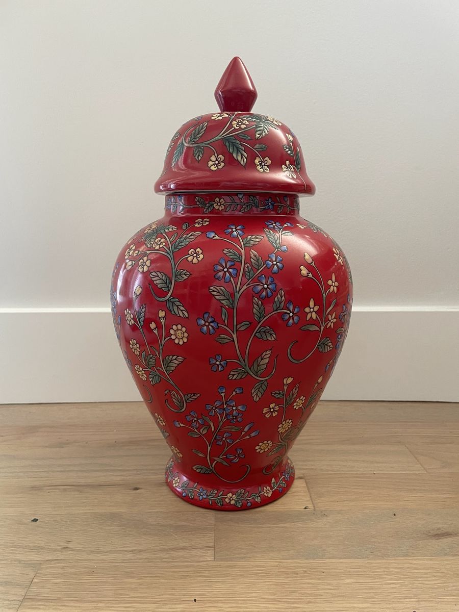 Red Decorative Vase