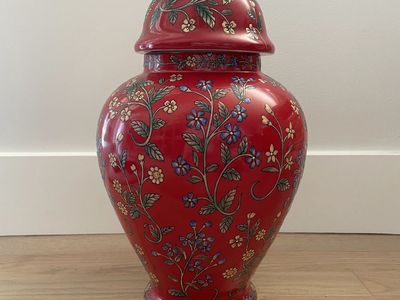 Red Decorative Vase