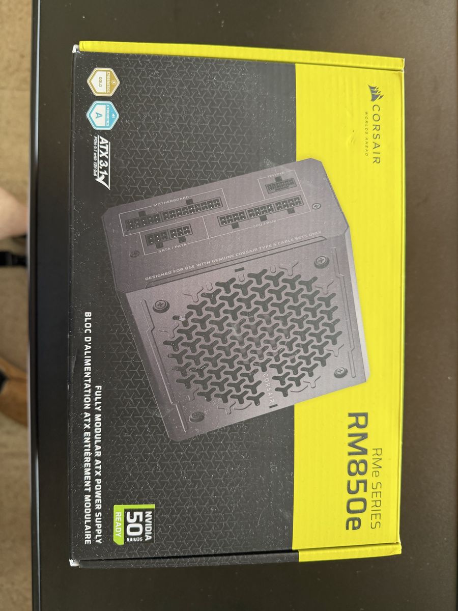 Corsair 850w psu.   RM850e.