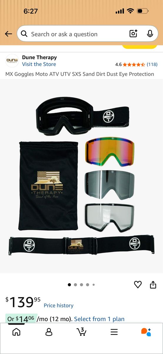 Dune therapy goggles
