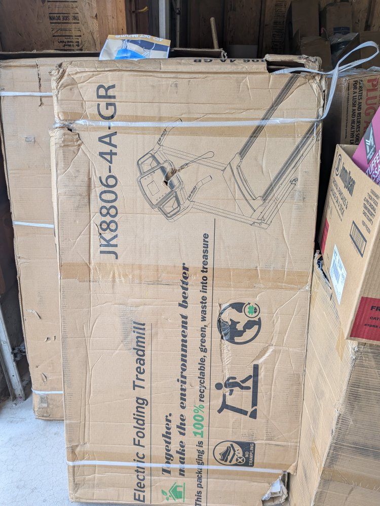 Electric Folding Treadmill JK8806-4A-GR - Compact Home Fitness Equipment