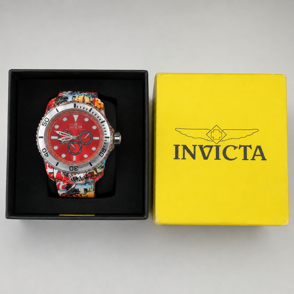Invicta Pro Diver 47853 Graffiti Watch – New with Box and Tag