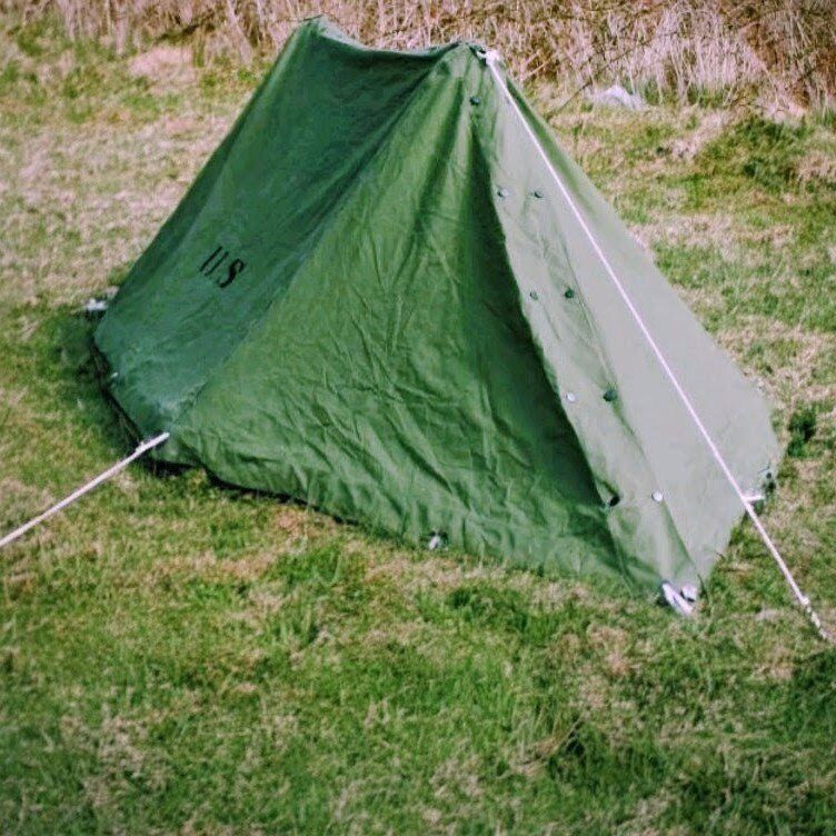 military half shelter tent.