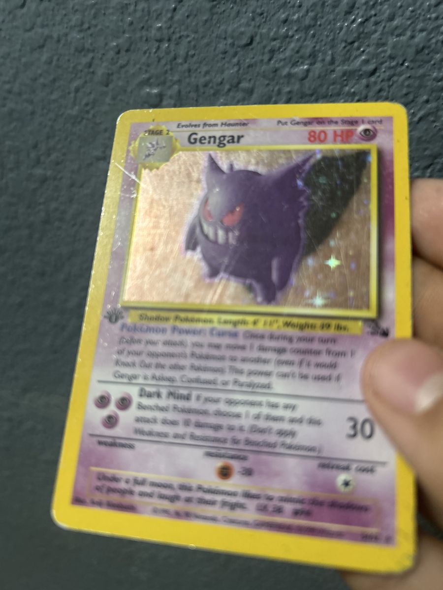 First edition fossil rare gengar