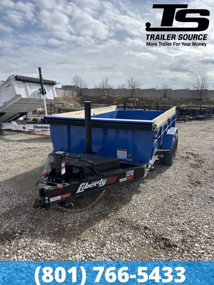 7x14 Liberty LD Dump Trailer - 24" Sides - 15.4K GVWR -