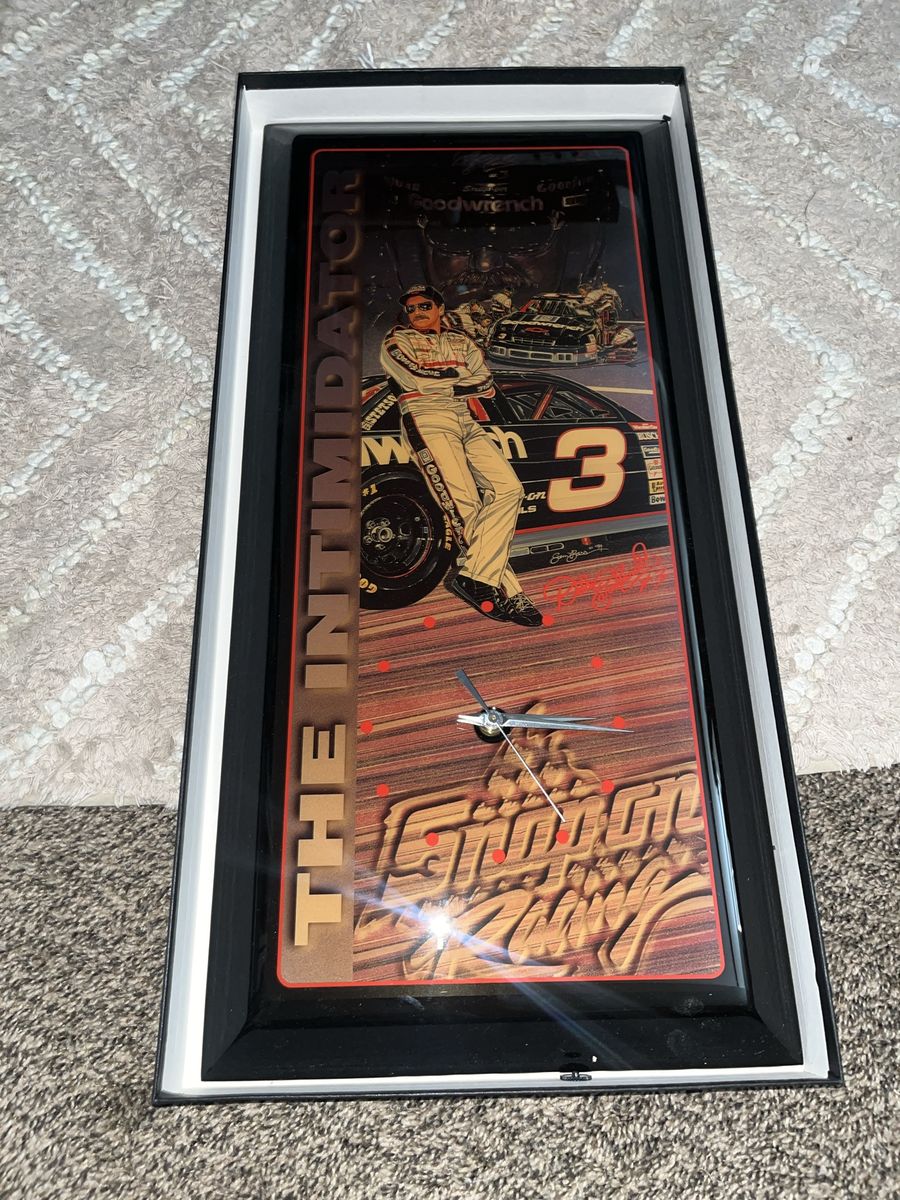 The Intimidator Dale Earnhardt #3 NASCAR Racing Wall Clock - New in Box