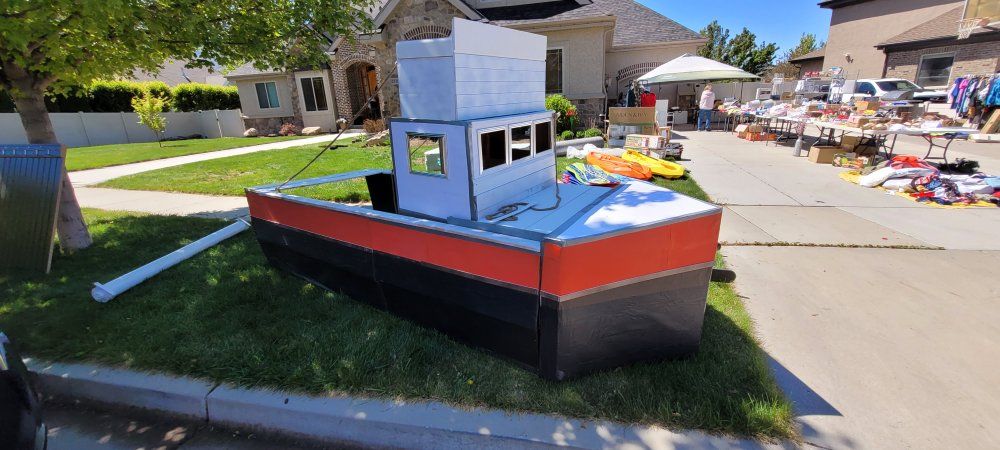 fun giant boat about 8 feet long