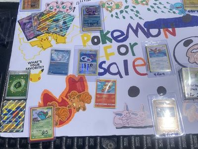 Pokémon card and yard sale