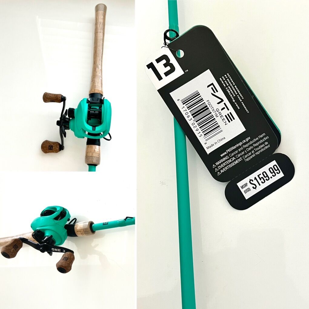 60% OFF - 13 Fishing FATE Green Rod ONLY