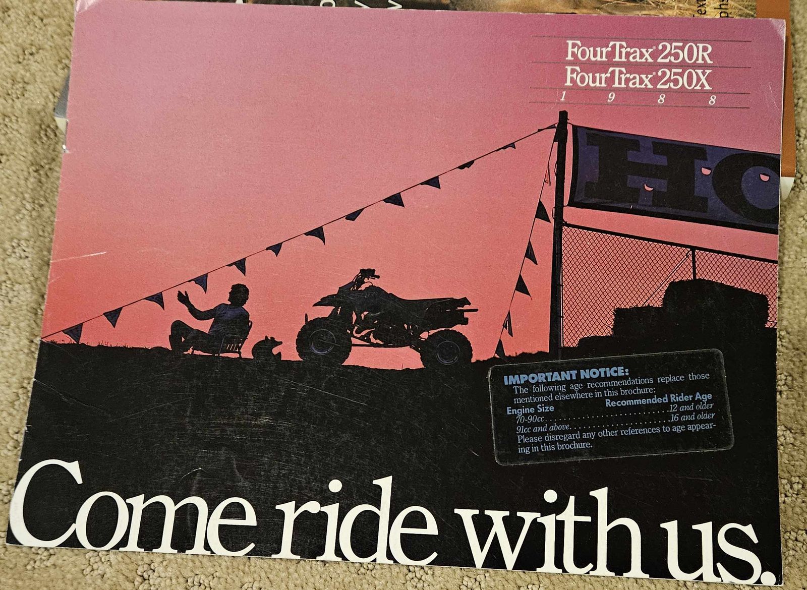 1988 Honda FourTrax 250R & 250X brochure
