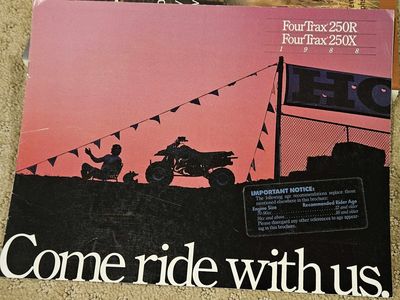 1988 Honda FourTrax 250R & 250X brochure