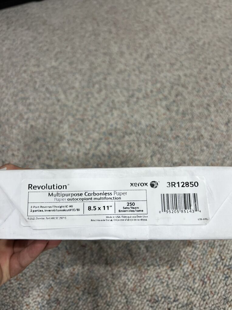 Xerox Revolution Multipurpose Carbonless Paper