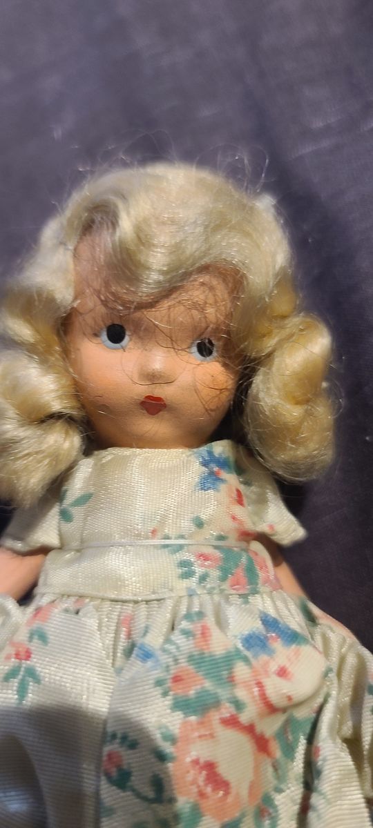 Vintage 40’s Rare Painted Plastic Nancy