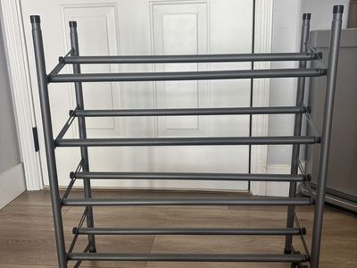 Adjustable Metal Shoe Rack with 4 Tiers