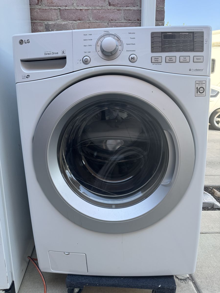 LG washer, front loading