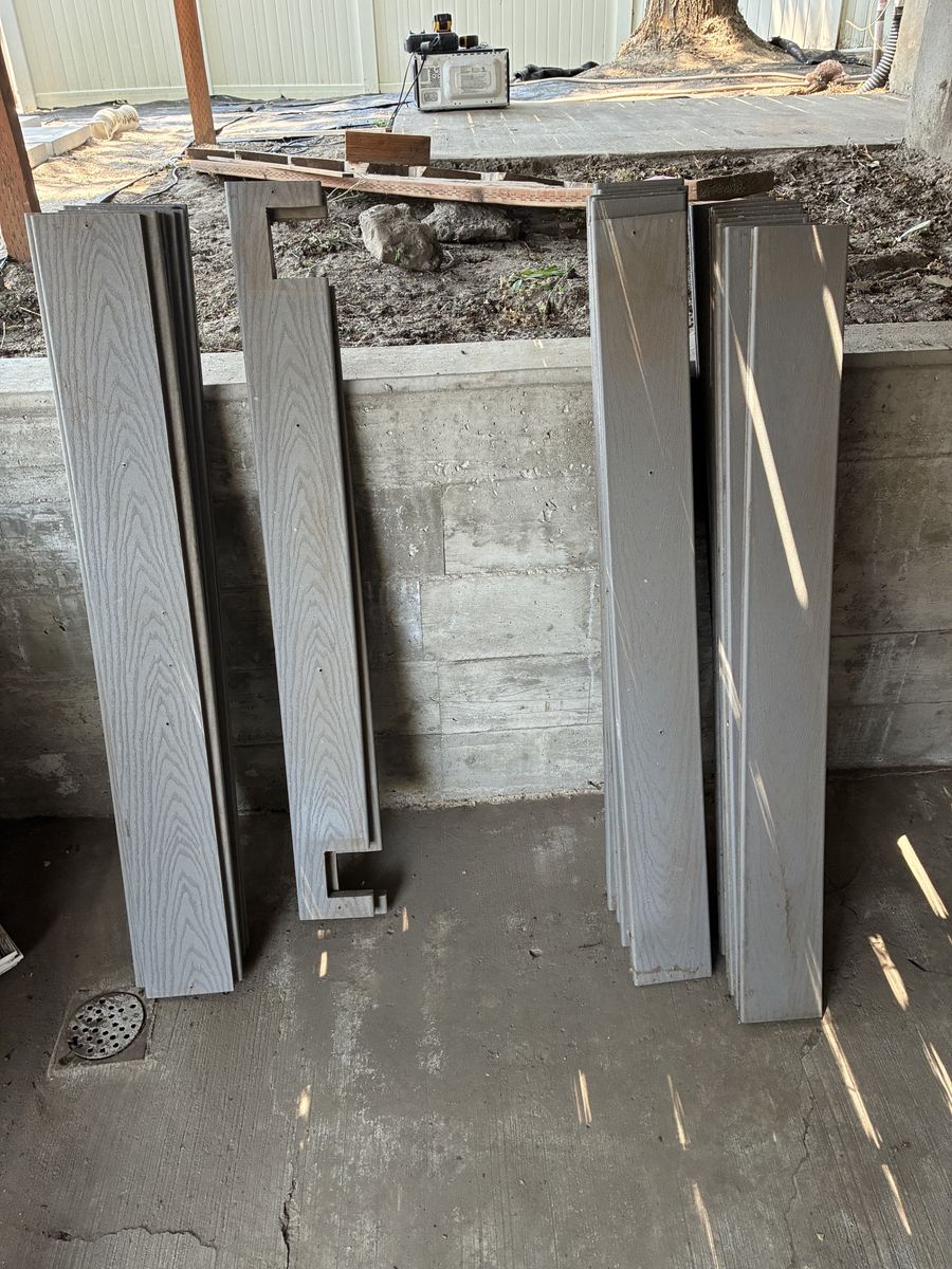 Trex Pebble Gray Composite Decking Boards