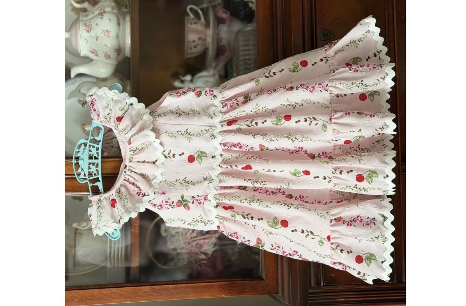 Pink Berry/Floral dress 4T
