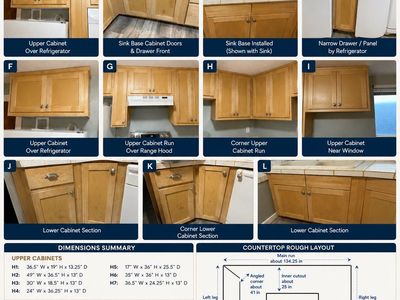 Natural Maple Shaker Kitchen Cabinet Set - Upper & Lower Cabinets, Solid Wood, Great for Remodels