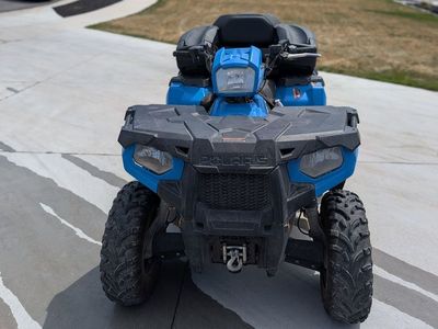 2018 Polaris Sportsman 450 H.O. EFI includes snow plow, rear seat and hitch receiver