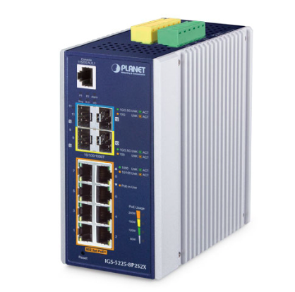 Planet Industrial L3 8-Port Managed Ethernet Switch