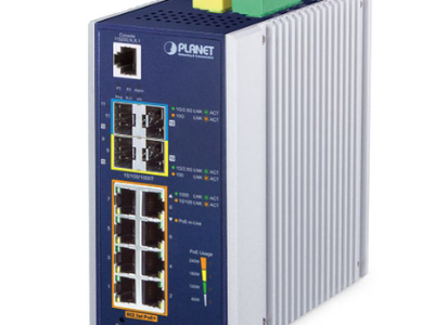 Planet Industrial L3 8-Port Managed Ethernet Switch