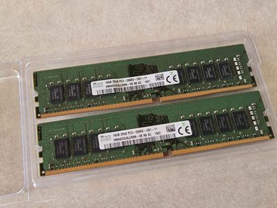 32gb (2x16GB) 2666mhz SK Hynix DDR4 Ram, $150 OBO