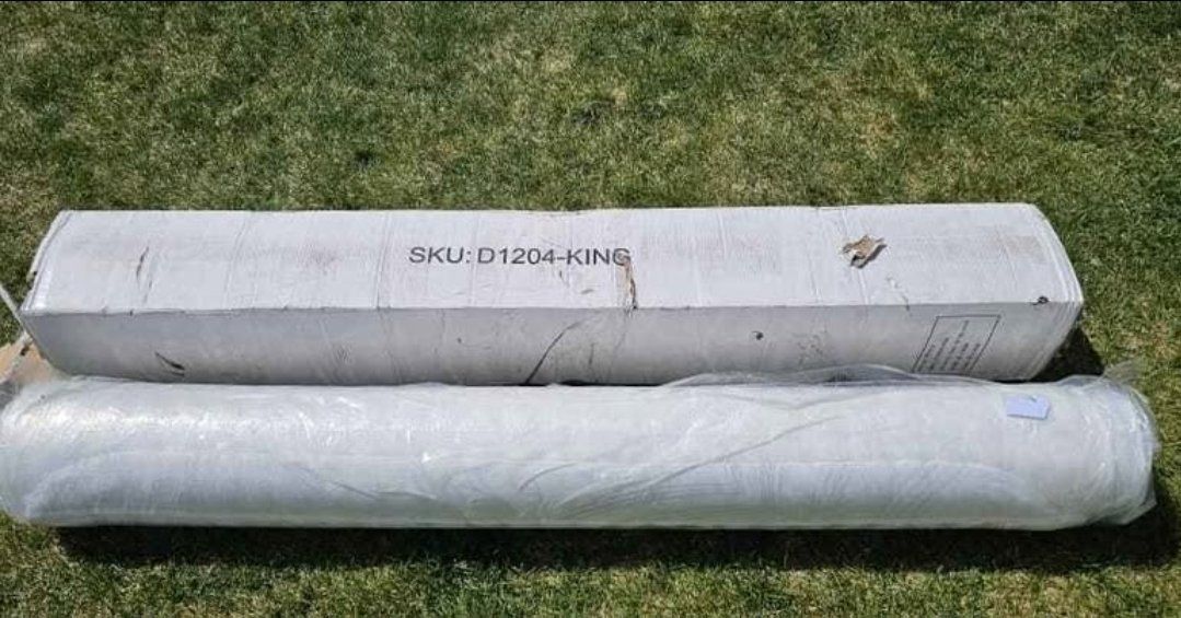 New King Size Memory Foam Mattress 76x80 – Sealed in Box – 12" Thick  #158