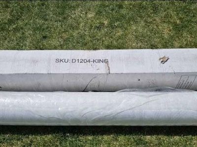 New King Size Memory Foam Mattress 76x80 – Sealed in Box – 12" Thick #158