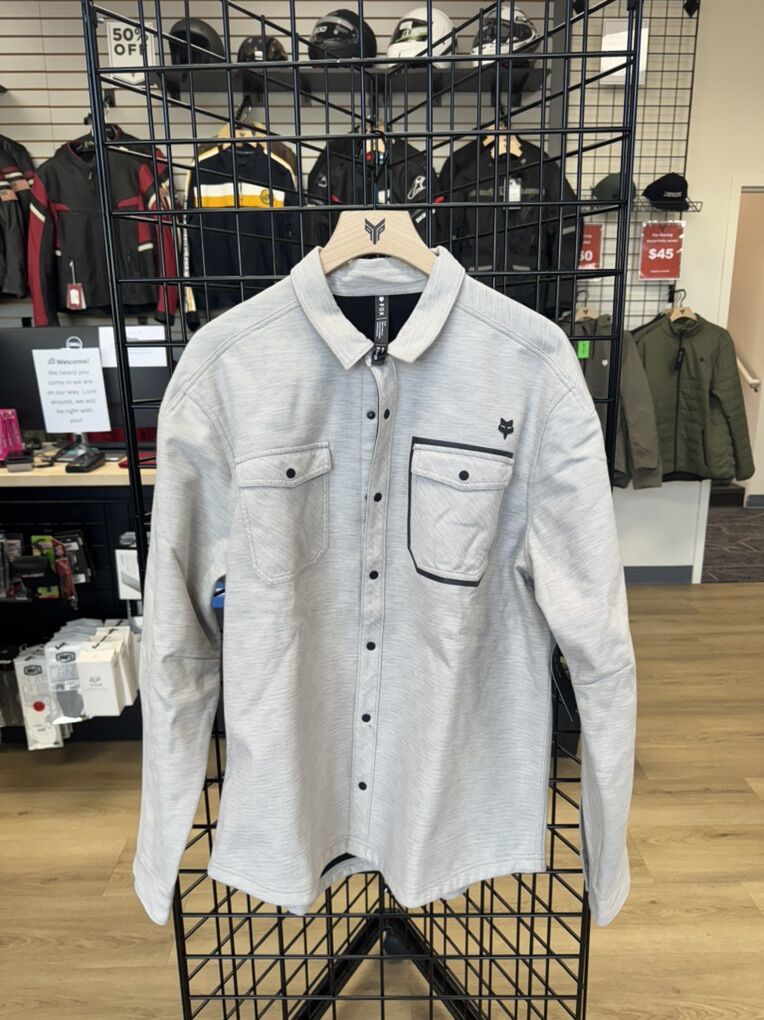 Grey and Navy Fox Flannel