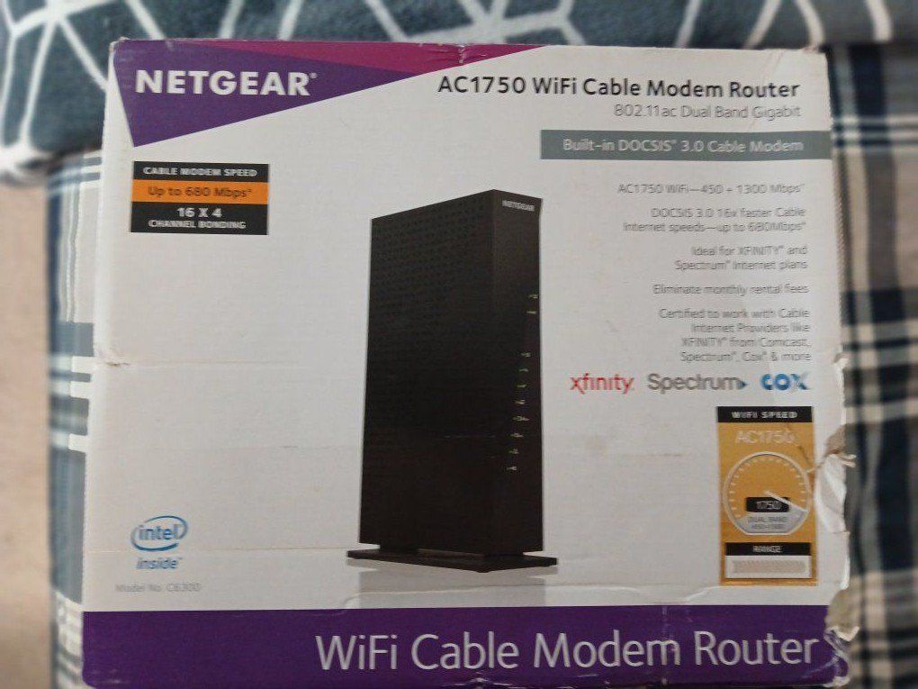 Netgear wifi cable  modem and router