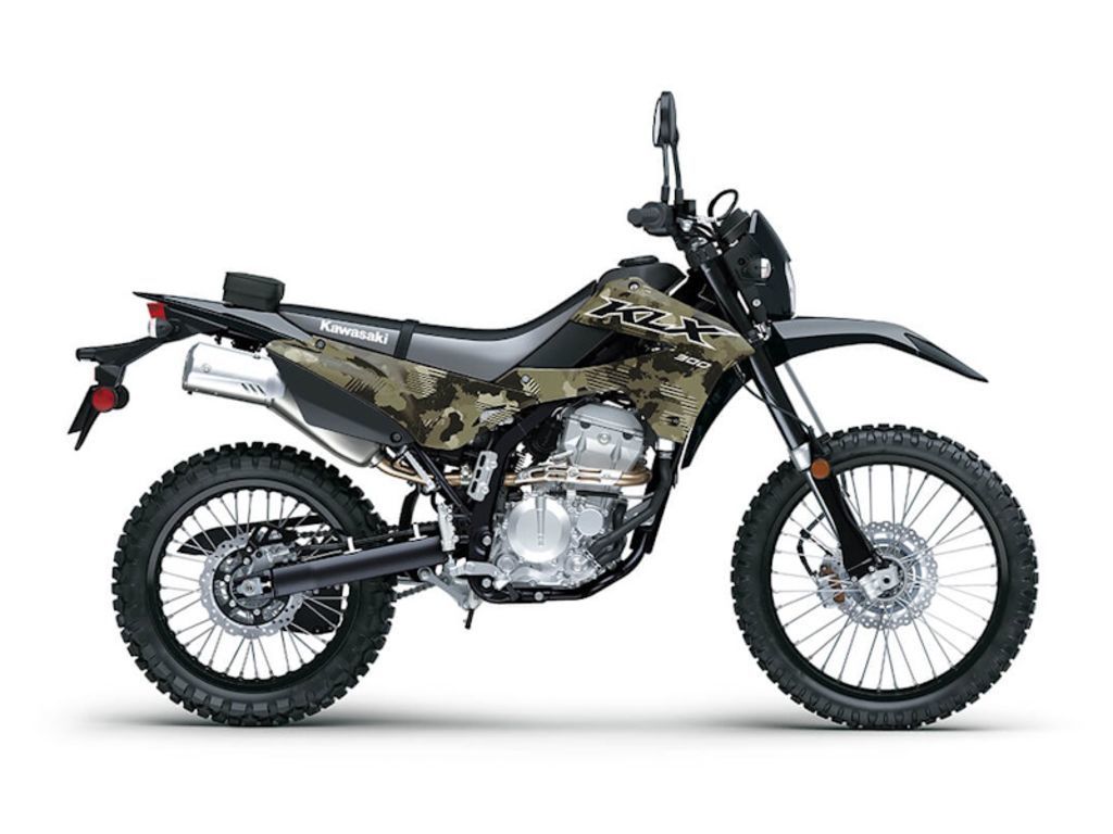 2026 Kawasaki KLX300 Cypher Camo Beige