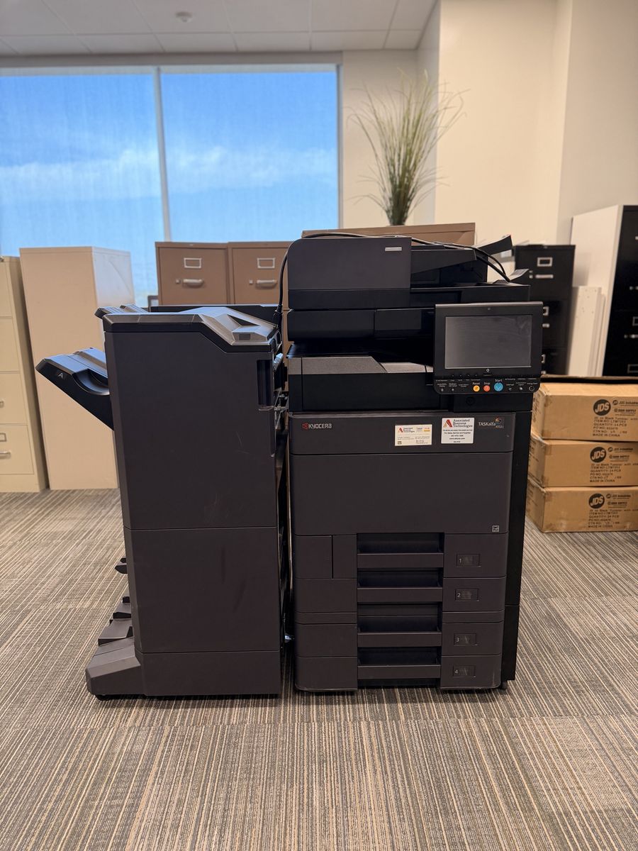Kyocera TASKalfa 4052ci Color Multifunction Copier Printer Scanner w/ Finisher & 4 Trays