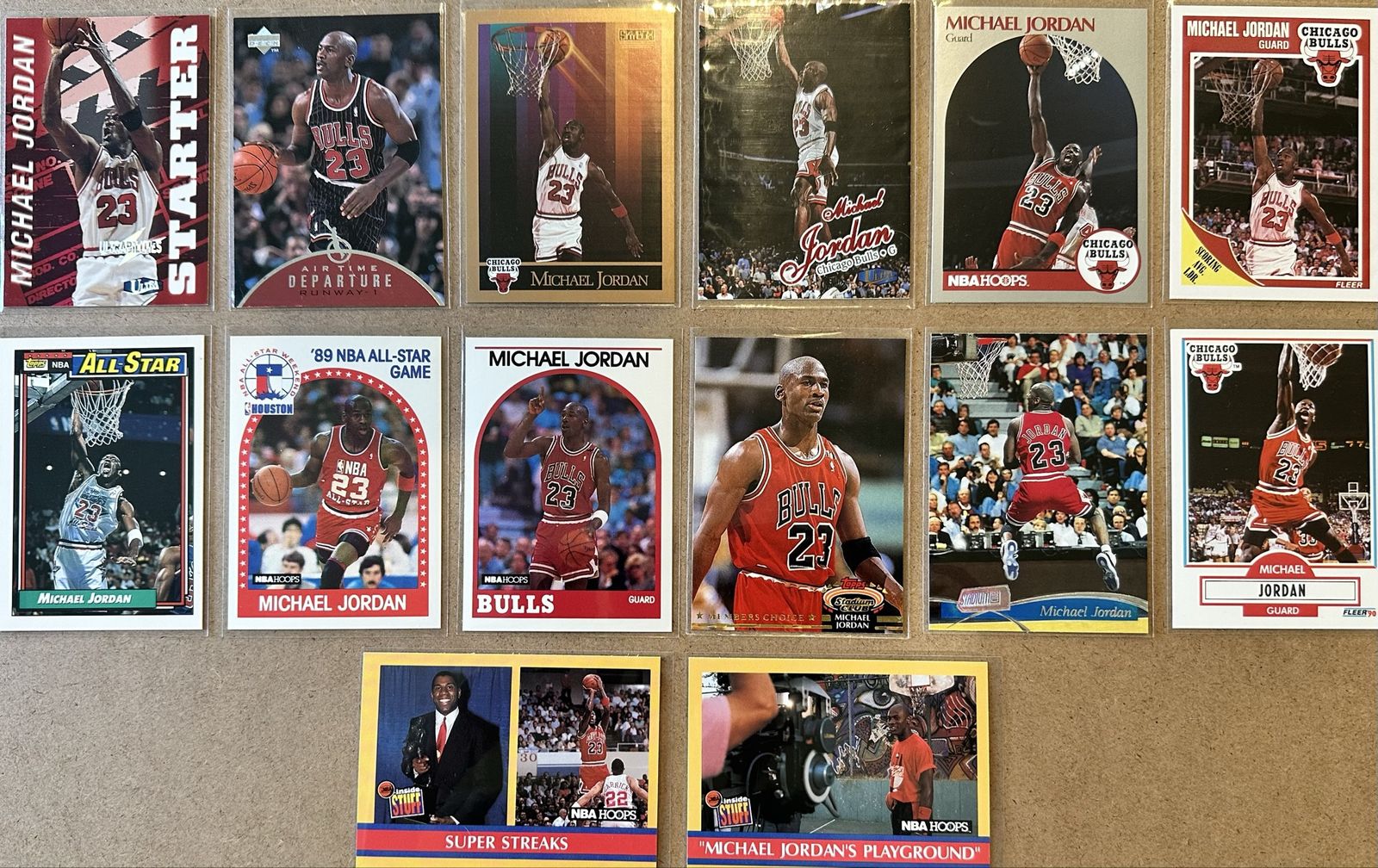 Michael Jordan Card Lot (15) - 90s Collection