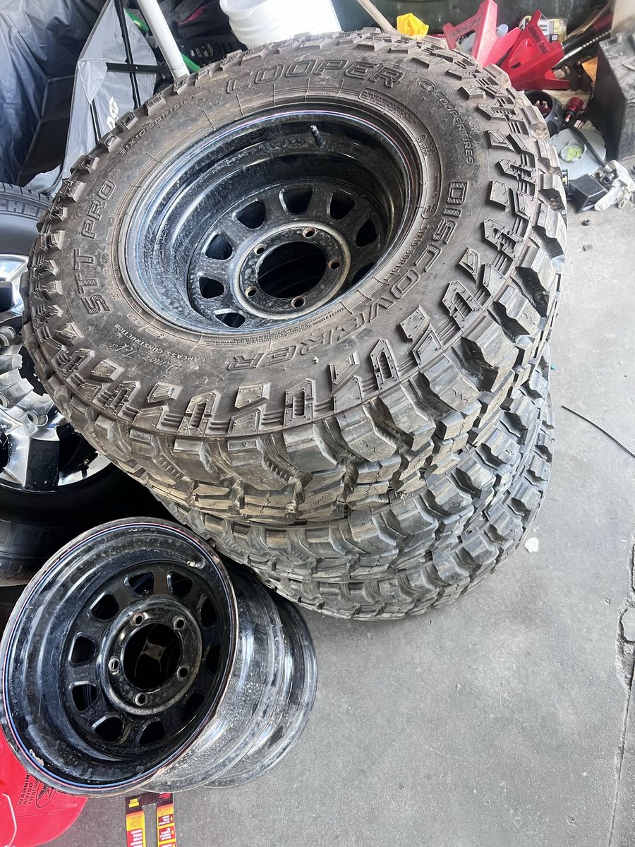 31x10.5-15 LT Coopers on 5x5.5 Wheels Jeep Dodge Ford 