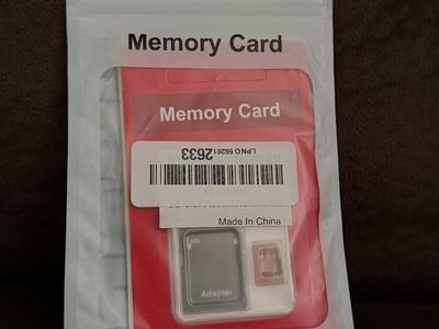 Unbranded Memory Card with Adapter - New & Sealed Storage Solution