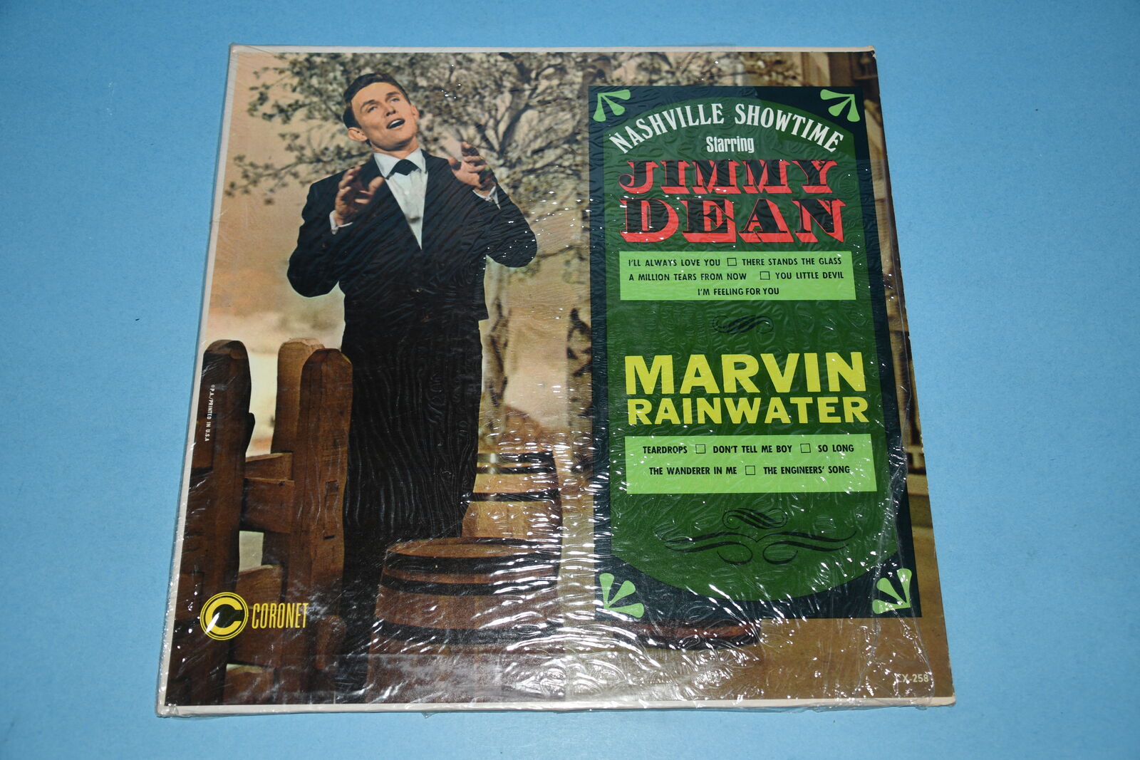 VINTAGE JIMMY DEAN "NASHVILLE SHOWTIME" VINYL RECORD