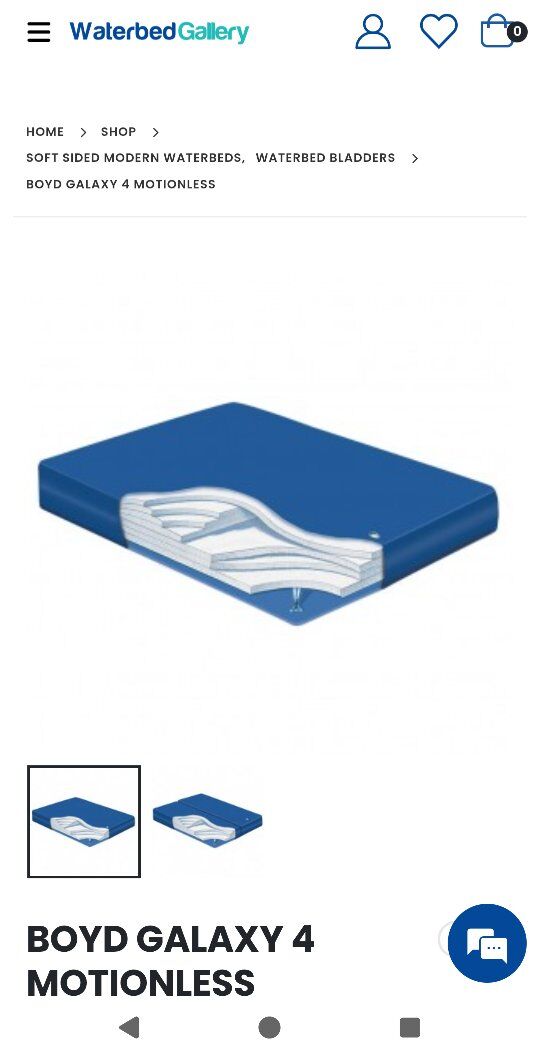 Boyd Galaxy 4 king waterbed bladder (new in box)