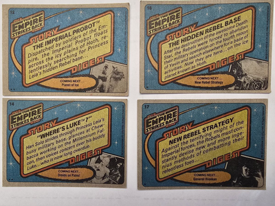 Star Wars Empire Strikes Back 1980 Lucasfilm Trading Cards