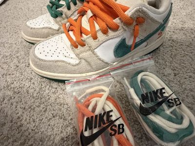Nike SB Dunk Low x Jarritos Phantom Malachite Orange Sneakers - Men's Size 6.5