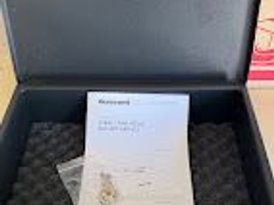 Honeywell 1104 Steel Security Box with Key Lock - Black, Portable Cash/Document Safe